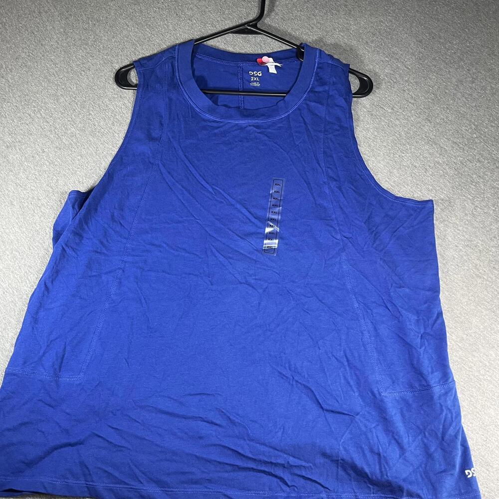 New W Tags Dicks Sporting Goods DSG Men's Blue Tank Top XXL Fits like Large/XL